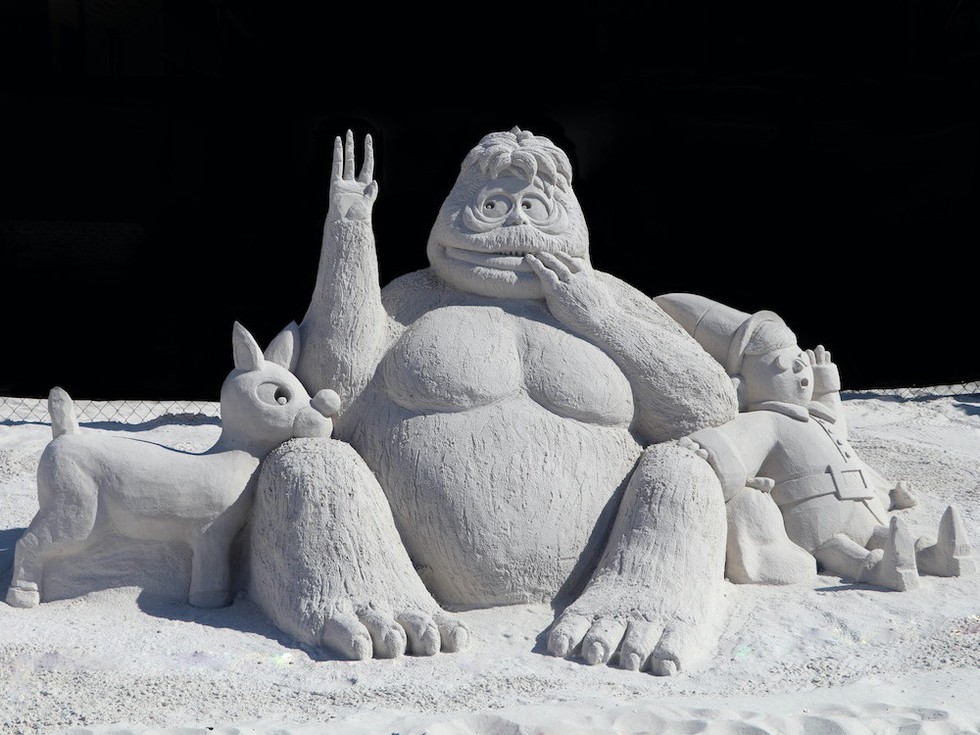 Sandskulptur in Fort Myers Beach beim Wettbewerb 2016